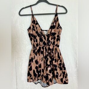 Leopard Print Romper